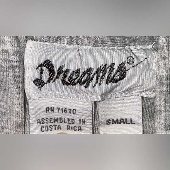 DREAMS pleated wrap style pull on jumpsuit heather gray dolman sleeves size S - Picture 12 of 12